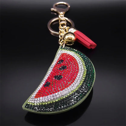 Rhinestone Watermelon - Bag Charm
