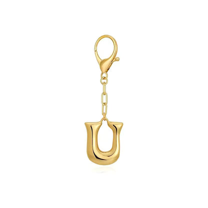 Bubble Initial Letter - Bag Charm