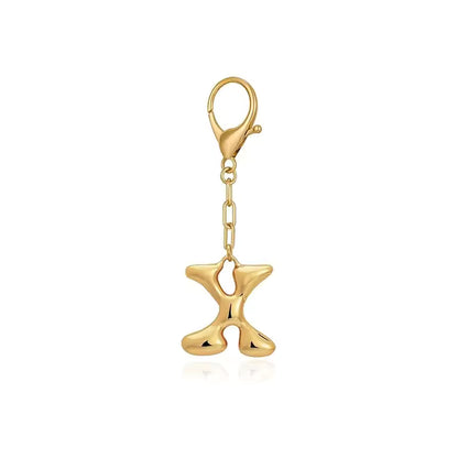 Bubble Initial Letter - Bag Charm