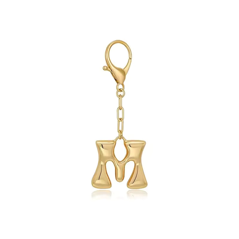 Bubble Initial Letter - Bag Charm