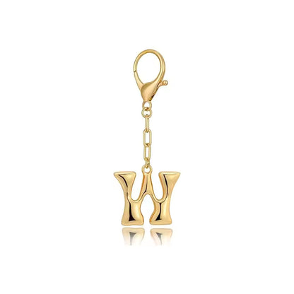 Bubble Initial Letter - Bag Charm
