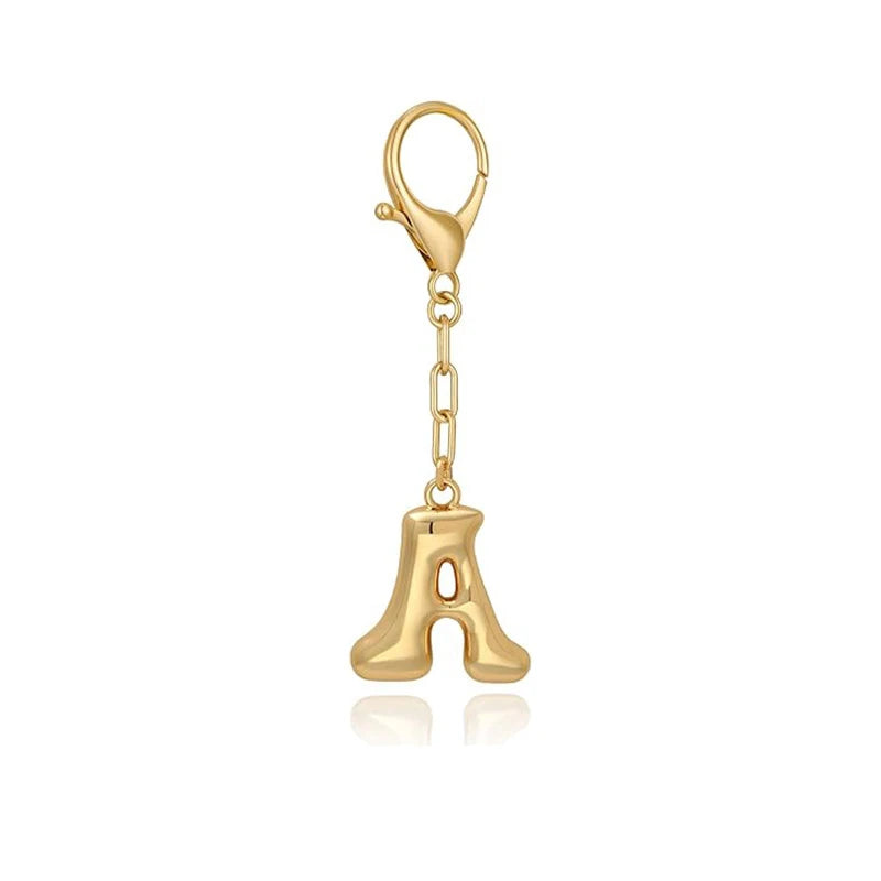 Bubble Initial Letter - Bag Charm