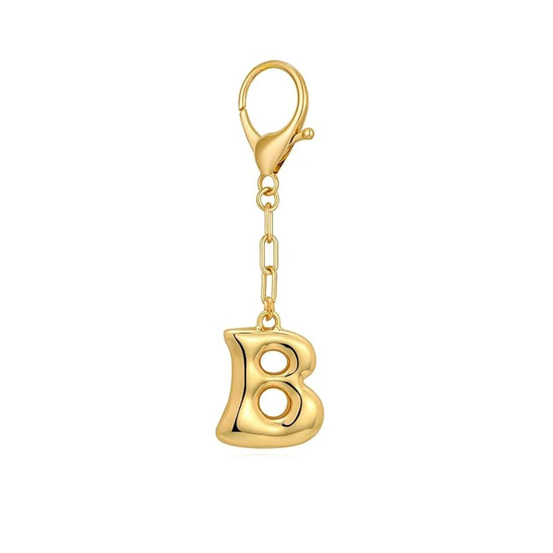 Bubble Initial Letter - Bag Charm