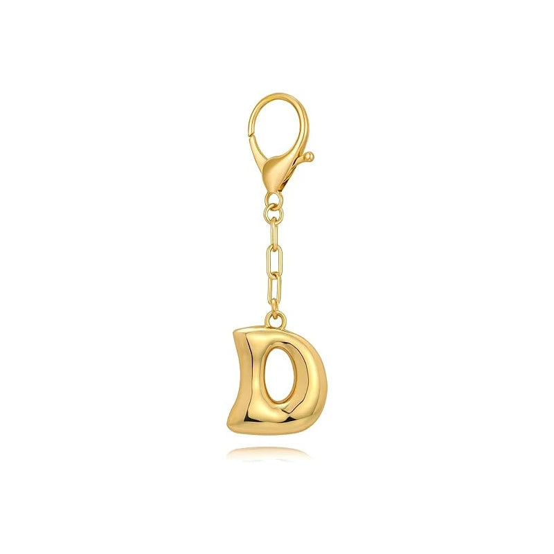Bubble Initial Letter - Bag Charm
