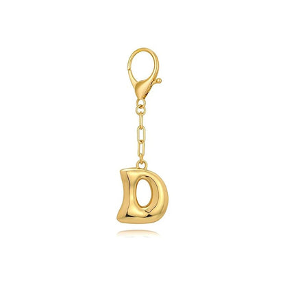Bubble Initial Letter - Bag Charm
