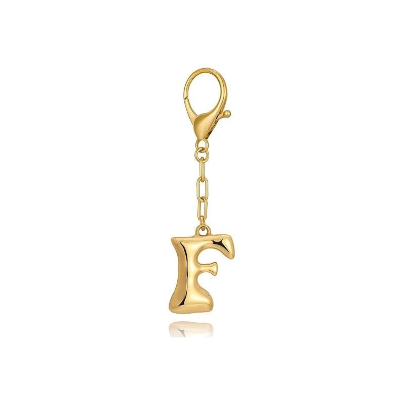 Bubble Initial Letter - Bag Charm