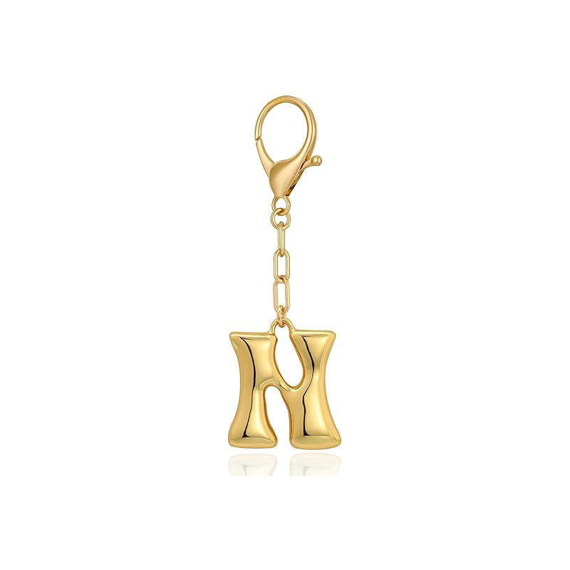 Bubble Initial Letter - Bag Charm