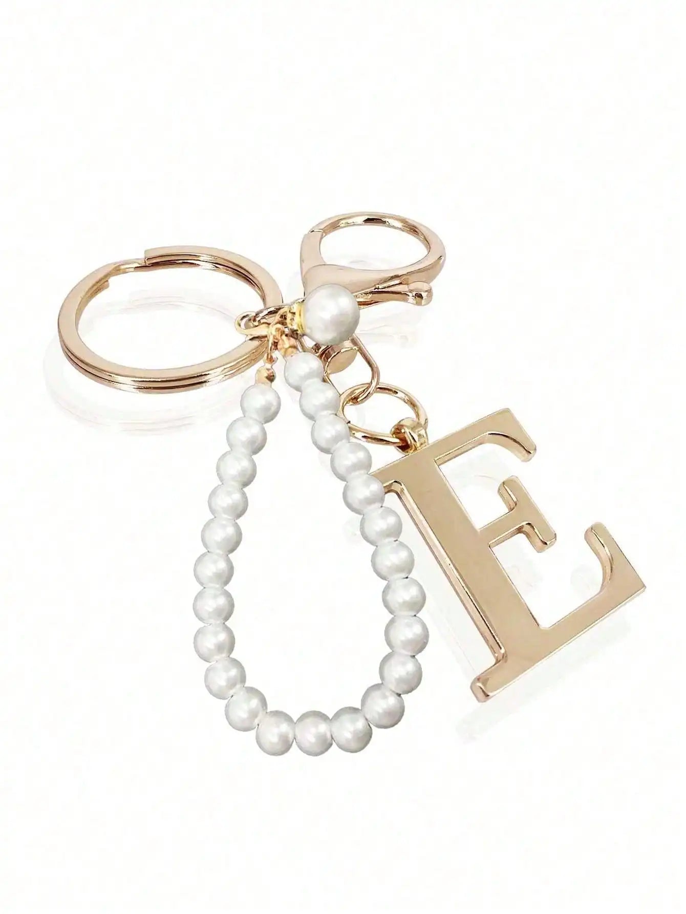 Pearl Initial Letter - Bag Charm
